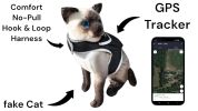 Rechargeable Pocket GPS Mini Cell Phone Pet Tracking Device Waterproof Size:XS